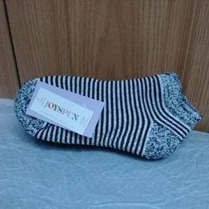 Joyspun Black & Grey Striped Low Cut Socks - 3 Pair